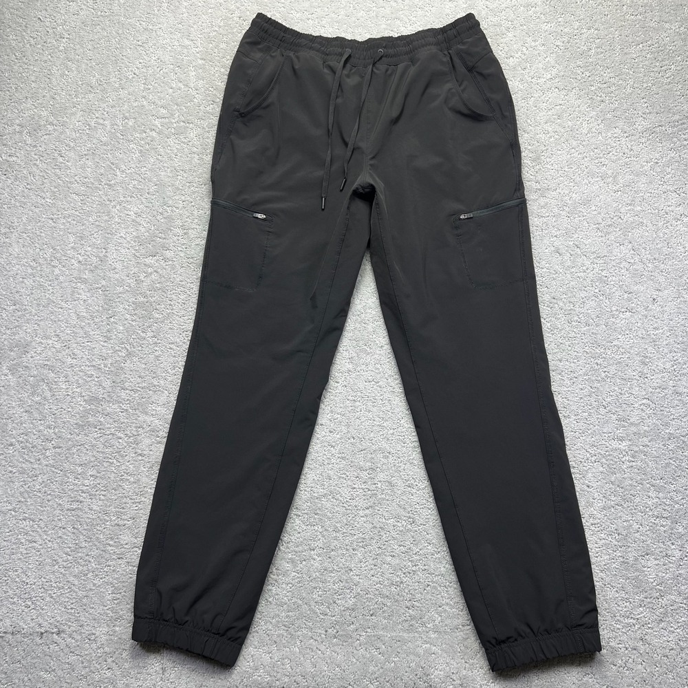 Eddie Bauer Cargo Pants Womens Size 10‎ Black Polar Lined Fleece Joggers Hiking